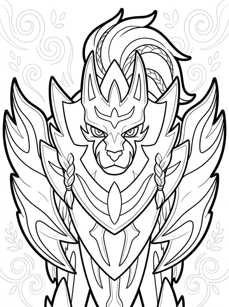 Legendarische Pokemon Kleurplaten (Gratis PDF Printables) 36 - gratis kleurplaat om te printen