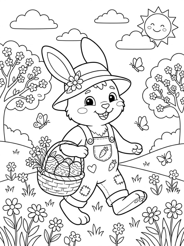 Lente Kleurplaten (Gratis PDF Printables) 13 - gratis kleurplaat om te printen