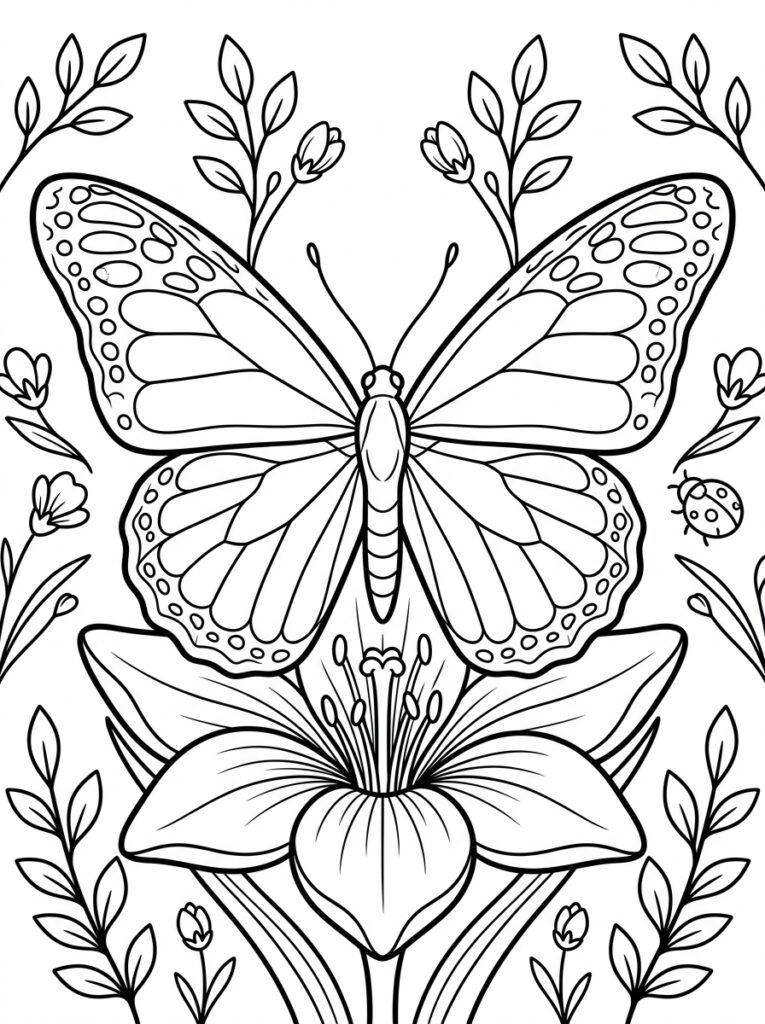 Lente Kleurplaten (Gratis PDF Printables) 35 - gratis kleurplaat om te printen
