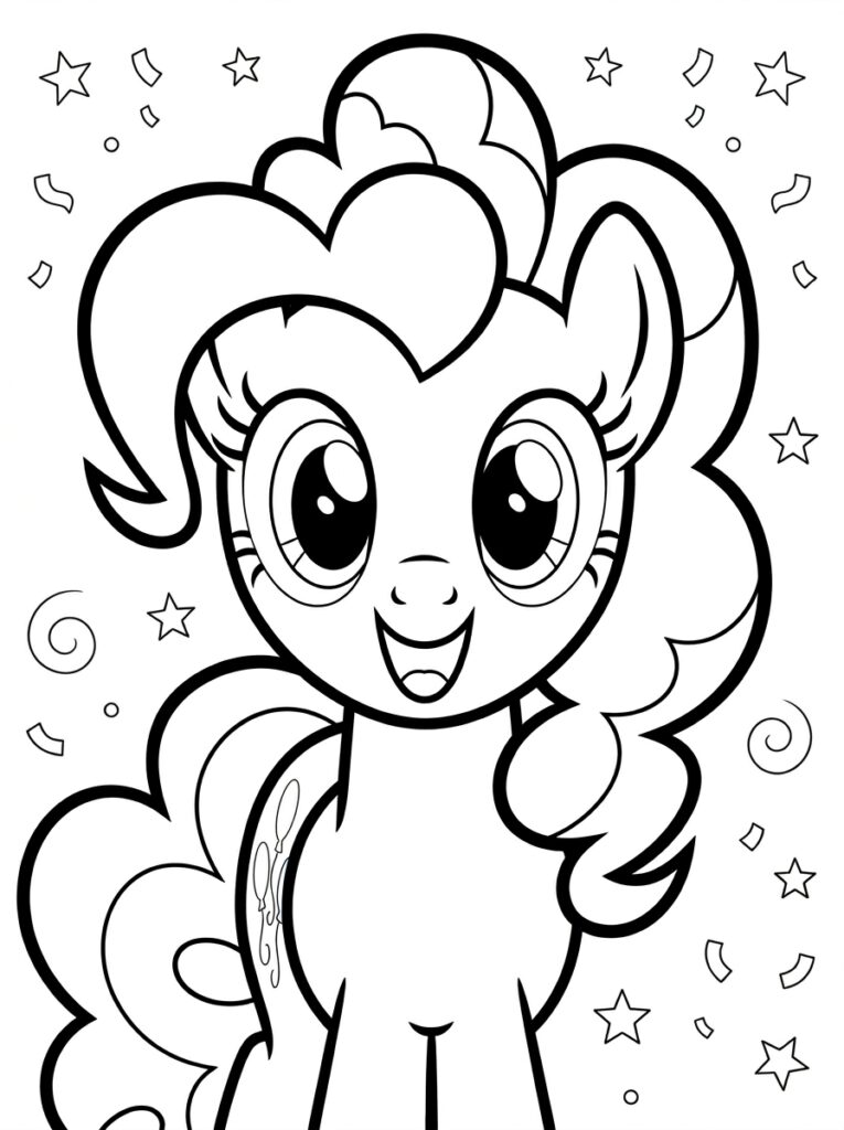 My Little Pony Kleurplaten (Gratis PDF Printables) 04 - gratis kleurplaat om te printen