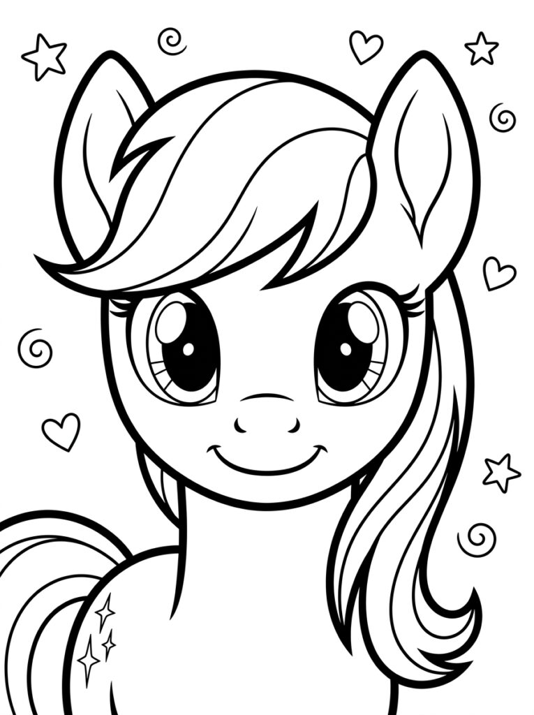 My Little Pony Kleurplaten (Gratis PDF Printables) 08 - gratis kleurplaat om te printen