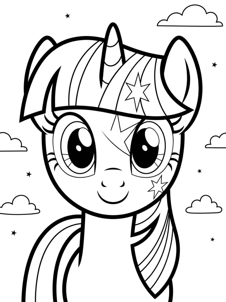 My Little Pony Kleurplaten (Gratis PDF Printables) 10 - gratis kleurplaat om te printen