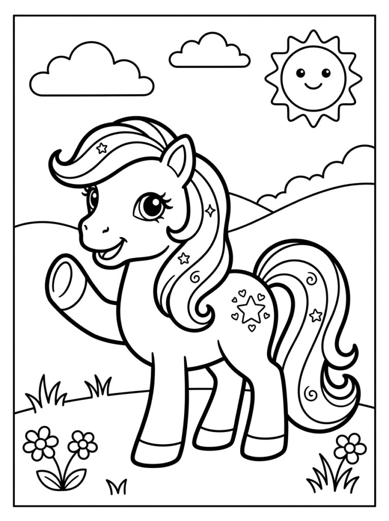 My Little Pony Kleurplaten (Gratis PDF Printables) 18 - gratis kleurplaat om te printen