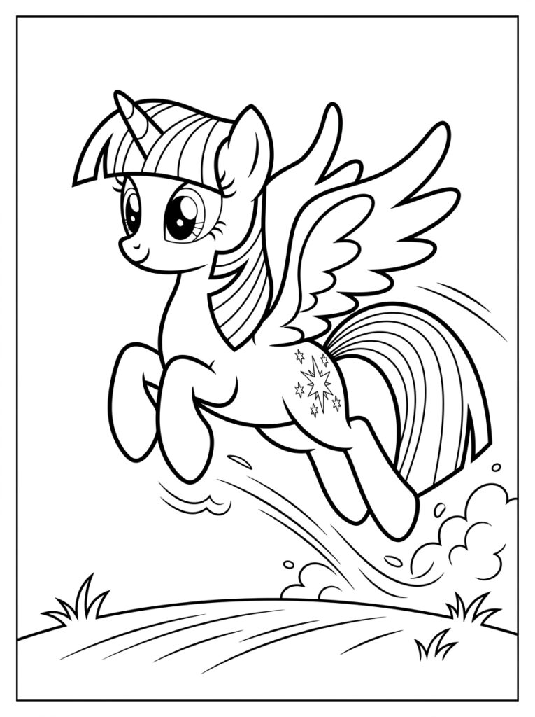 My Little Pony Kleurplaten (Gratis PDF Printables) 20 - gratis kleurplaat om te printen