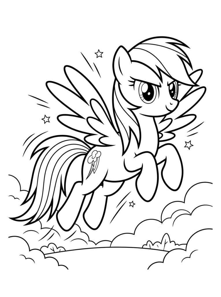 My Little Pony Kleurplaten (Gratis PDF Printables) 22 - gratis kleurplaat om te printen