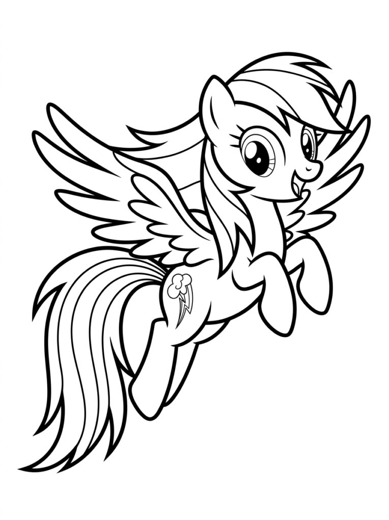 My Little Pony Kleurplaten (Gratis PDF Printables) 23 - gratis kleurplaat om te printen