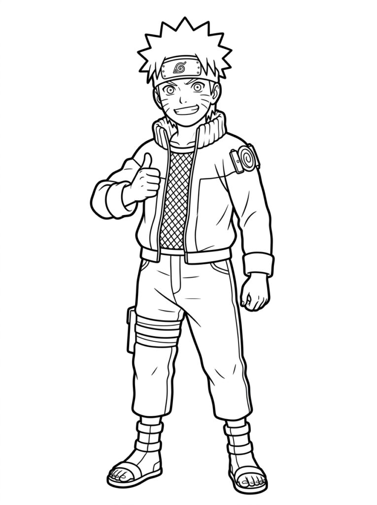 Naruto Kleurplaten (Gratis PDF Printables) 22 - gratis kleurplaat om te printen