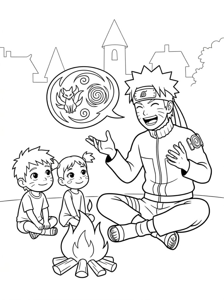 Naruto Kleurplaten (Gratis PDF Printables) 23 - gratis kleurplaat om te printen