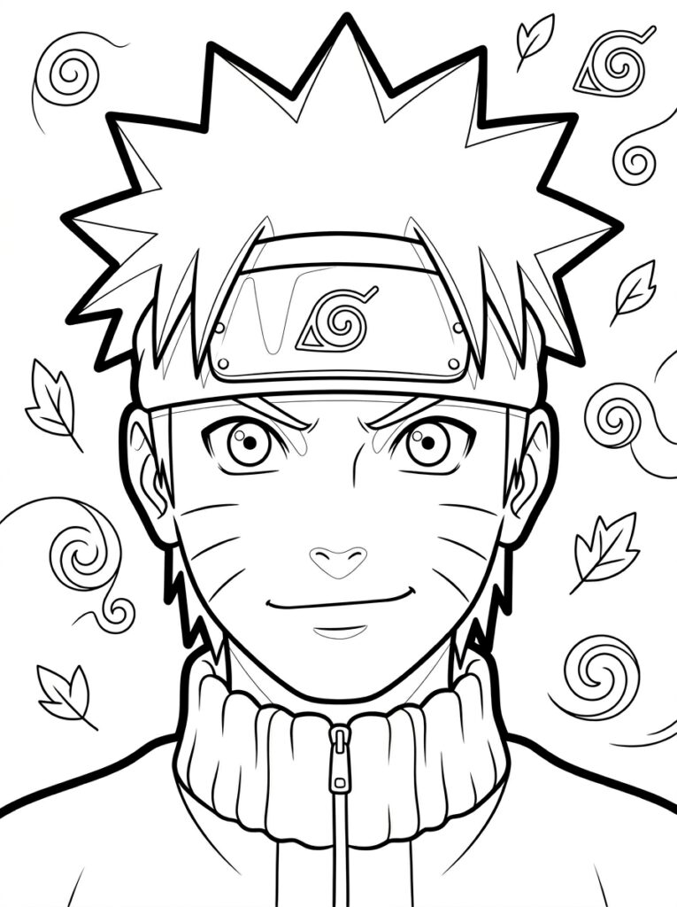 Naruto Kleurplaten (Gratis PDF Printables) 26 - gratis kleurplaat om te printen