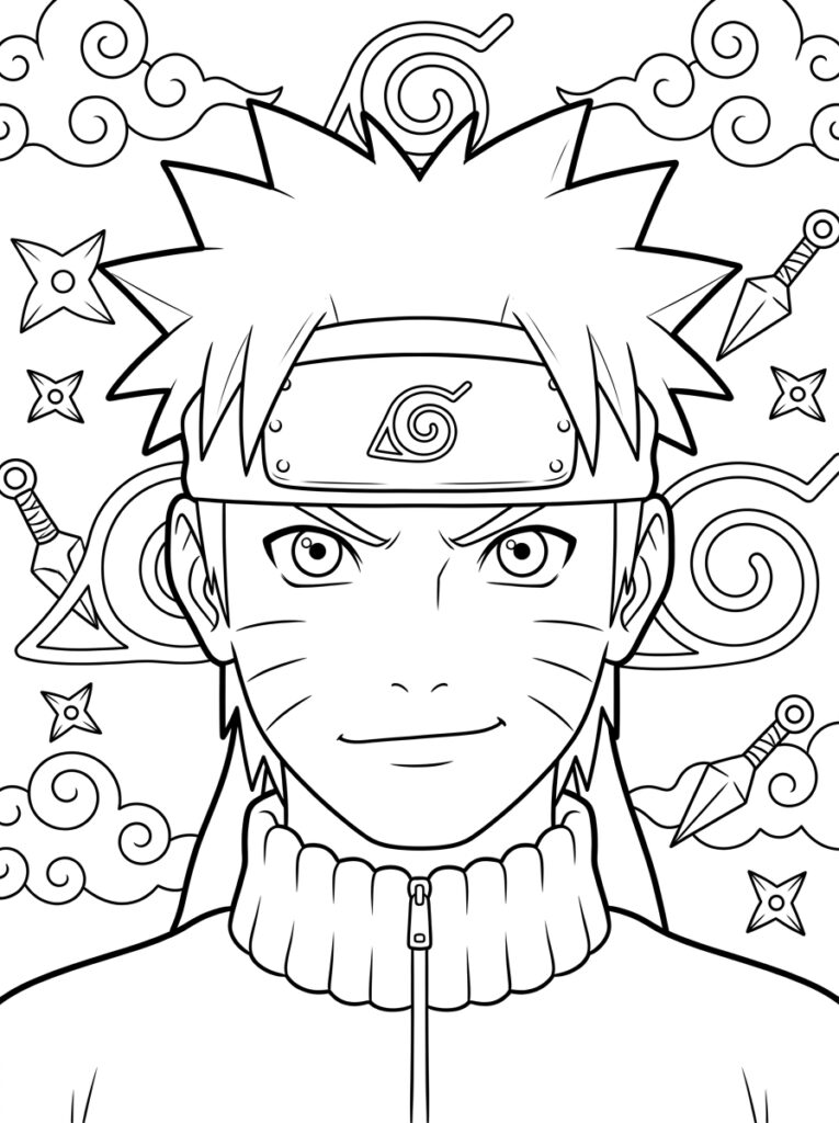 Naruto Kleurplaten (Gratis PDF Printables) 28 - gratis kleurplaat om te printen