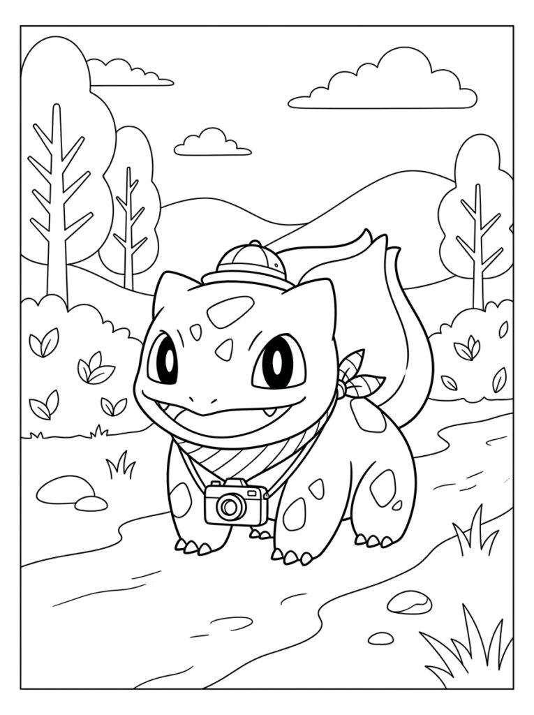 Pokemon Bulbasaur Kleurplaten (Gratis PDF Printables) 15 - gratis kleurplaat om te printen