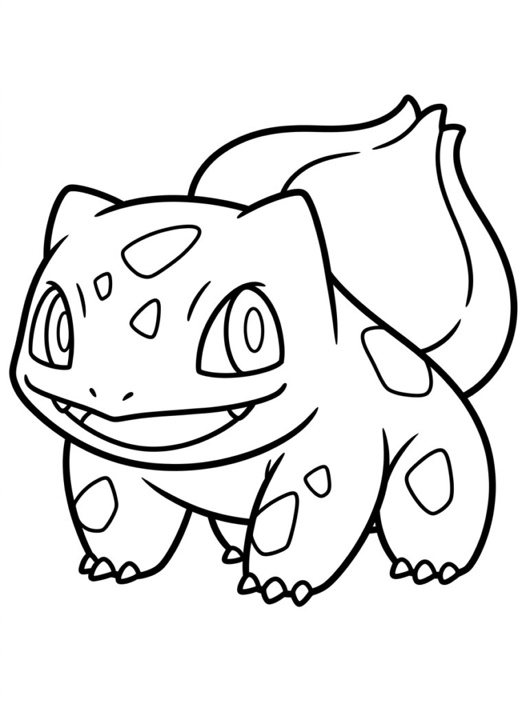 Pokemon Bulbasaur Kleurplaten (Gratis PDF Printables) 20 - gratis kleurplaat om te printen