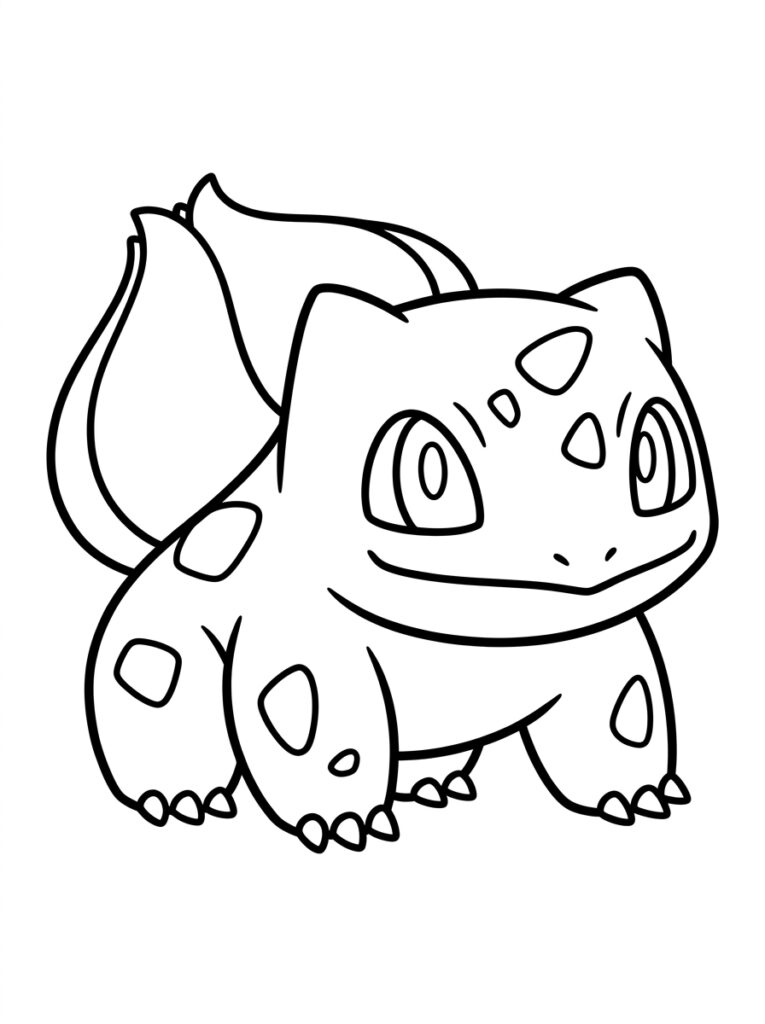 Pokemon Bulbasaur Kleurplaten (Gratis PDF Printables) 28 - gratis kleurplaat om te printen