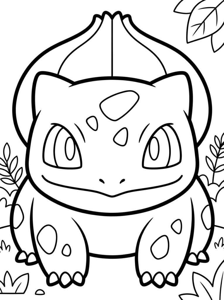 Pokemon Bulbasaur Kleurplaten (Gratis PDF Printables) 34 - gratis kleurplaat om te printen