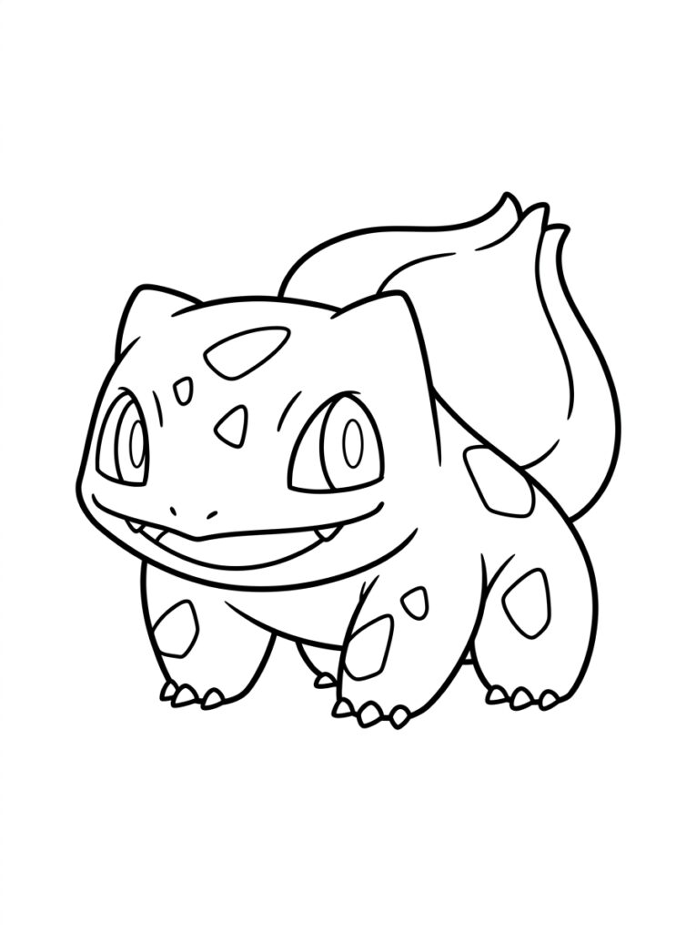 Pokemon Bulbasaur Kleurplaten (Gratis PDF Printables) 38 - gratis kleurplaat om te printen