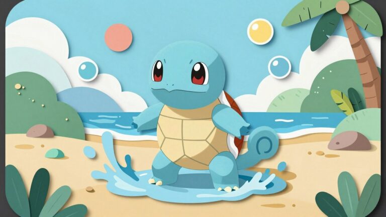 Pokemon Squirtle Kleurplaten om te printen