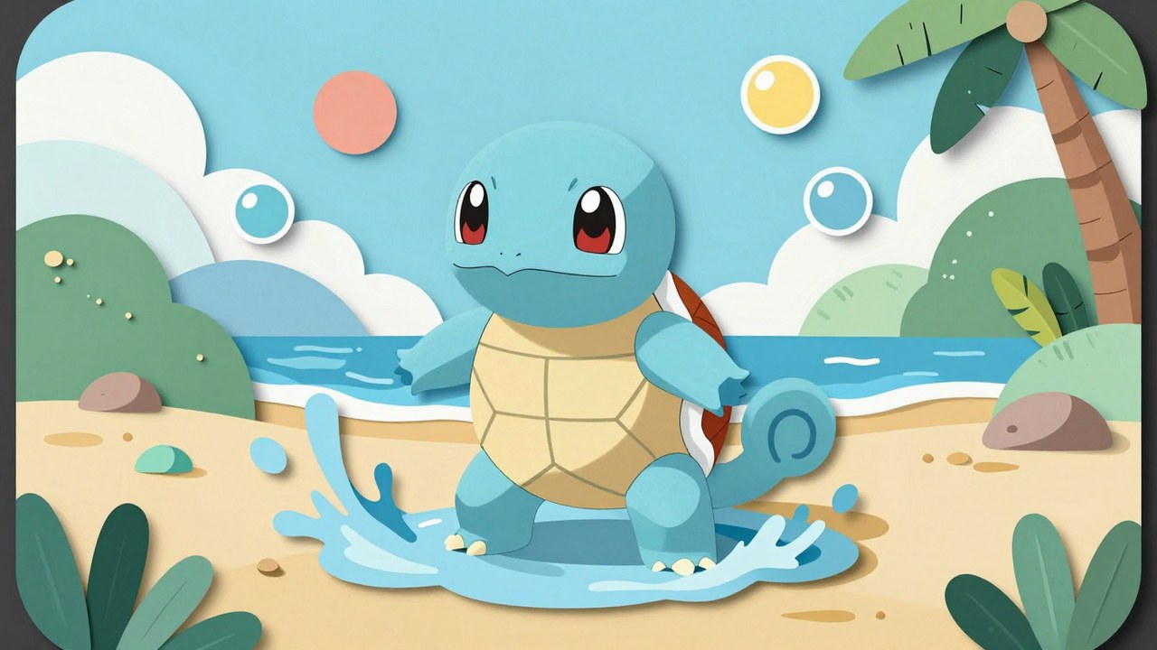 Pokemon Squirtle Kleurplaten