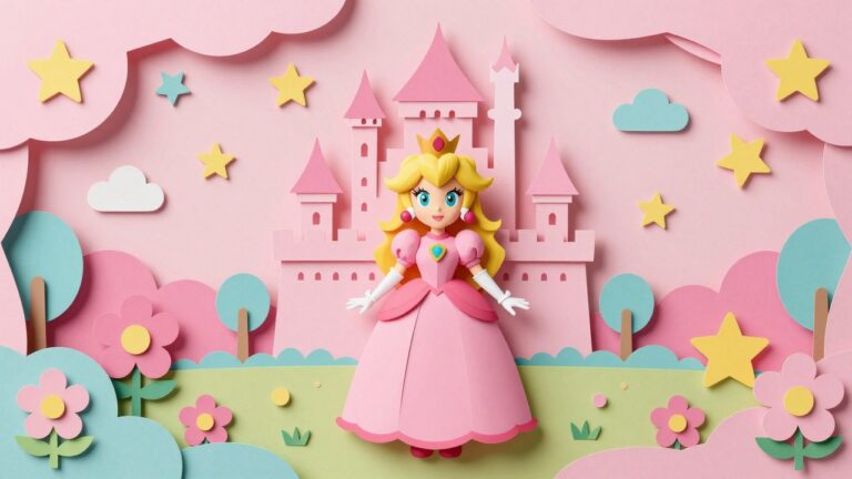 Prinses Peach Kleurplaten om te printen