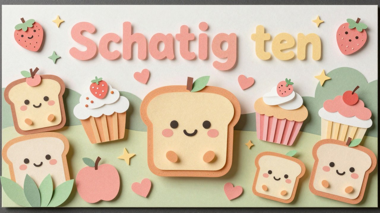 Schattig eten Kleurplaten (Gratis PDF Printables) kleurrijke thumbnail