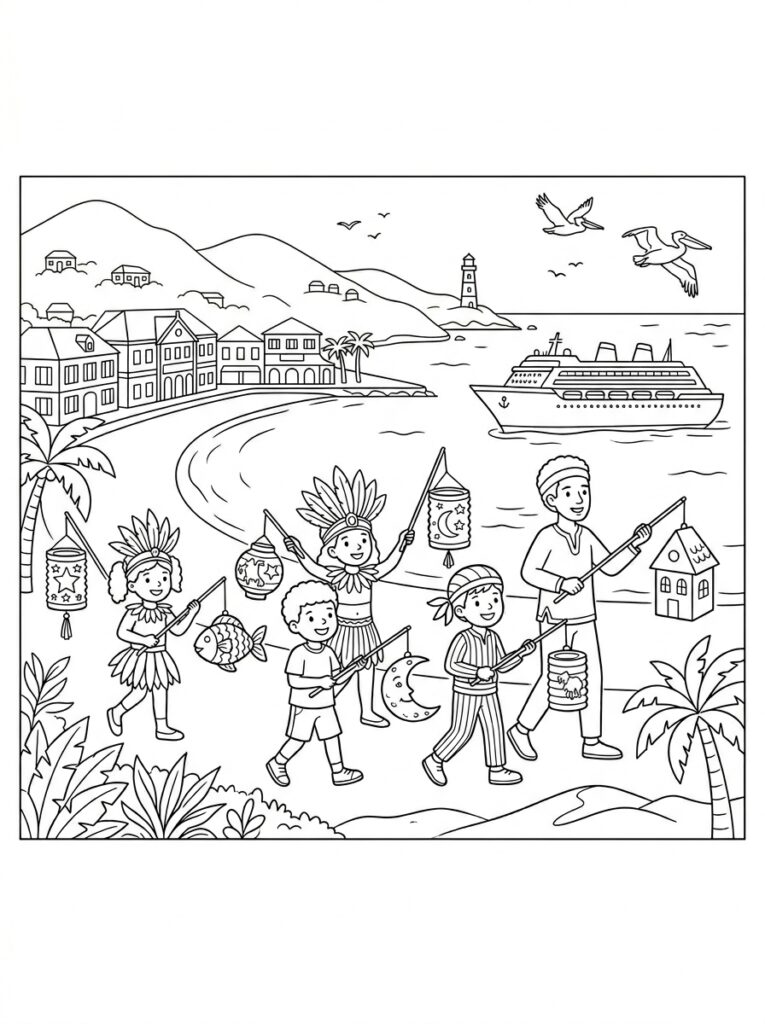 Sint Maarten Kleurplaten (Gratis PDF Printables) 09 - gratis kleurplaat om te printen