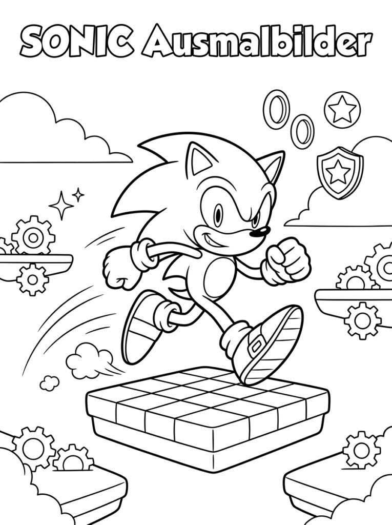 Sonic Kleurplaten (Gratis PDF Printables) 29 - gratis kleurplaat om te printen