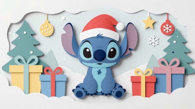 Stitch Kerst Kleurplaten