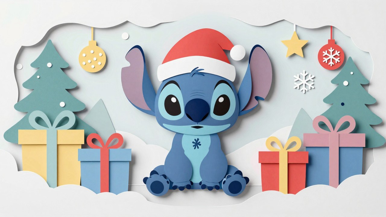 Stitch Kerst Kleurplaten