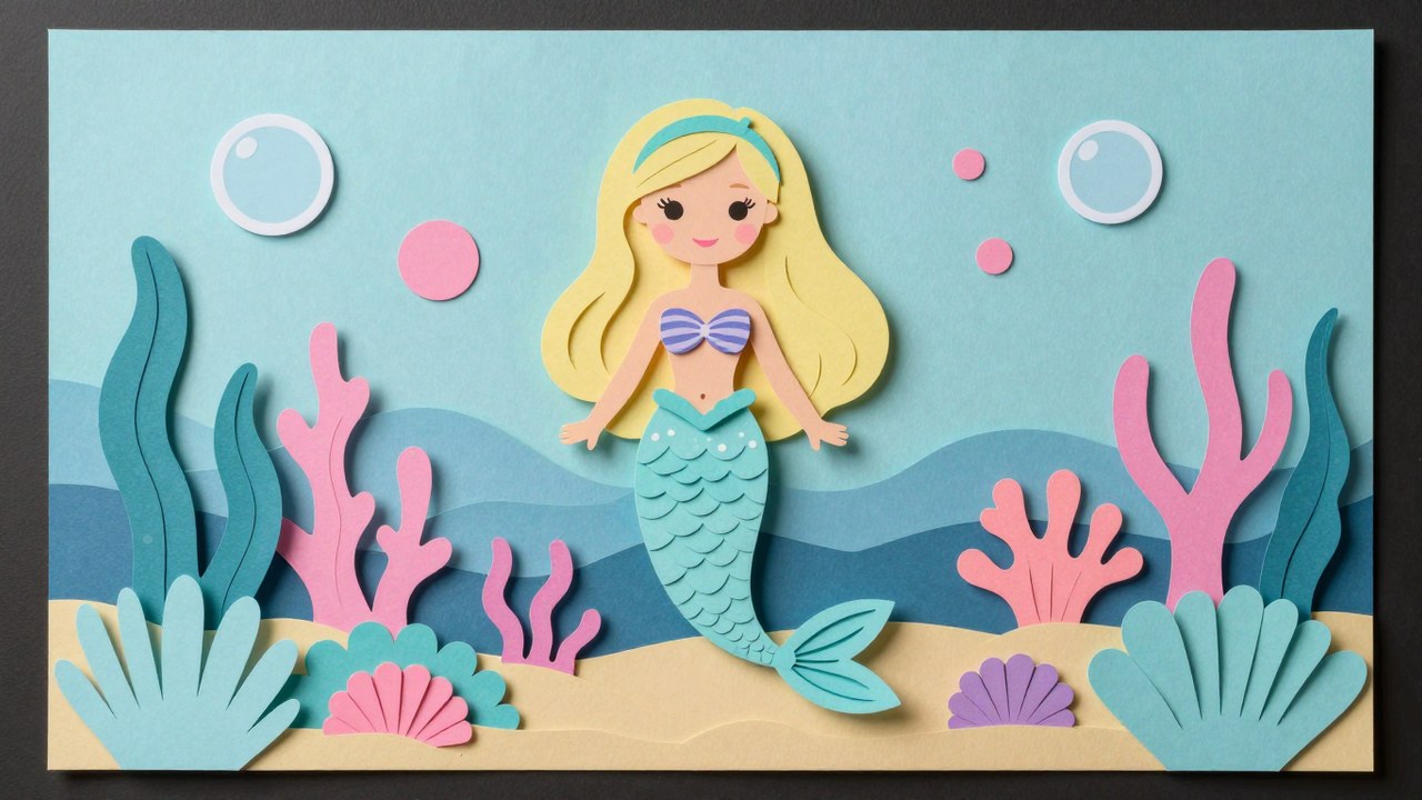 Zeemeermin Barbie Kleurplaten (Gratis PDF Printables) kleurrijke thumbnail
