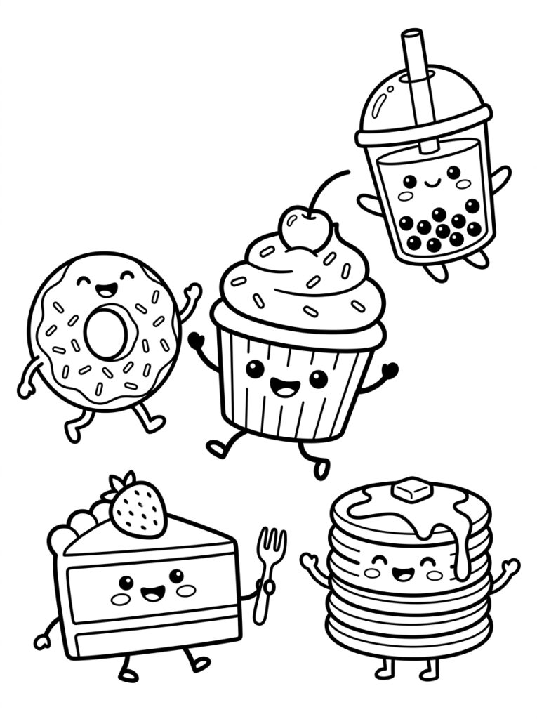 Zoet eten Kleurplaten (Gratis PDF Printables) 18 - gratis kleurplaat om te printen