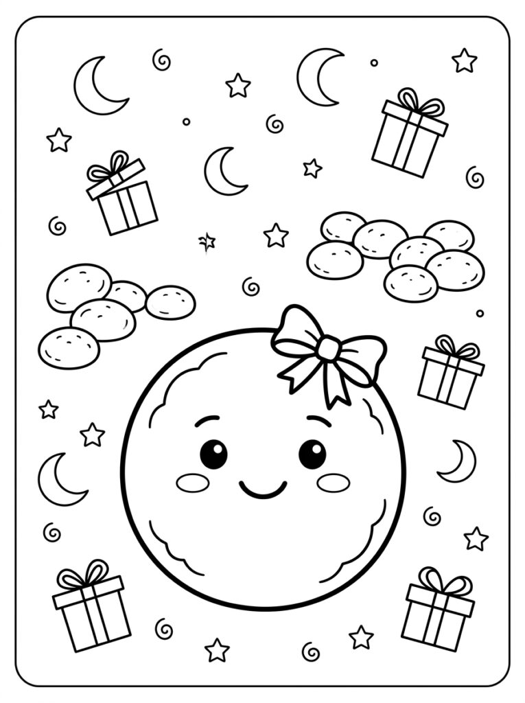 Pepernoten Kleurplaten (Gratis PDF Printables) 06 - gratis kleurplaat om te printen