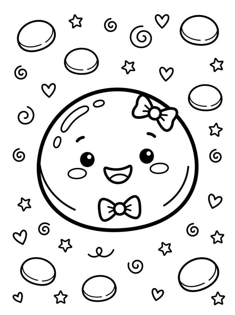 Pepernoten Kleurplaten (Gratis PDF Printables) 08 - gratis kleurplaat om te printen