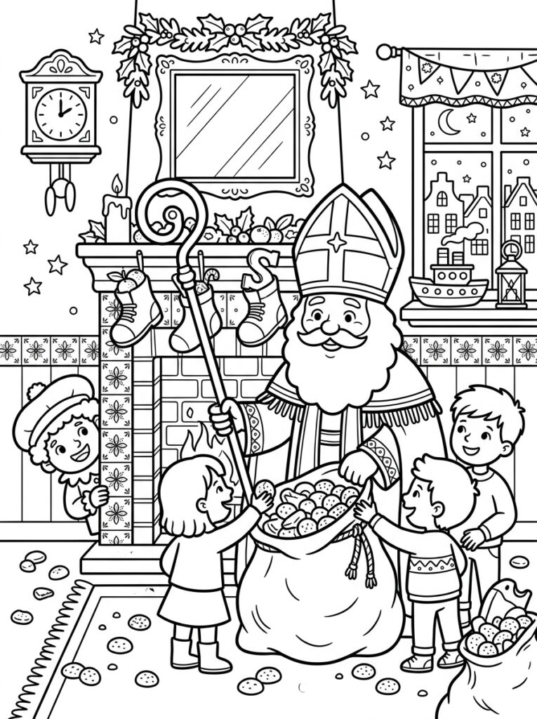 Pepernoten Kleurplaten (Gratis PDF Printables) 15 - gratis kleurplaat om te printen