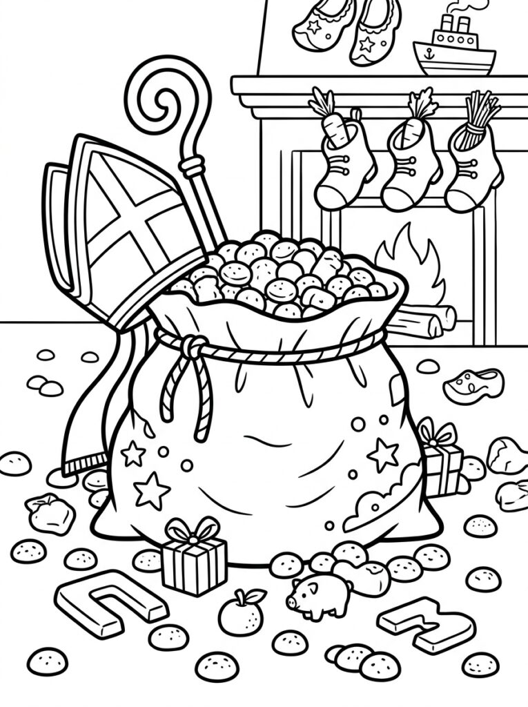 Pepernoten Kleurplaten (Gratis PDF Printables) 16 - gratis kleurplaat om te printen