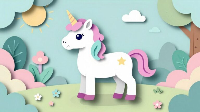 Unicorn Hartje Kleurplaten om te printen