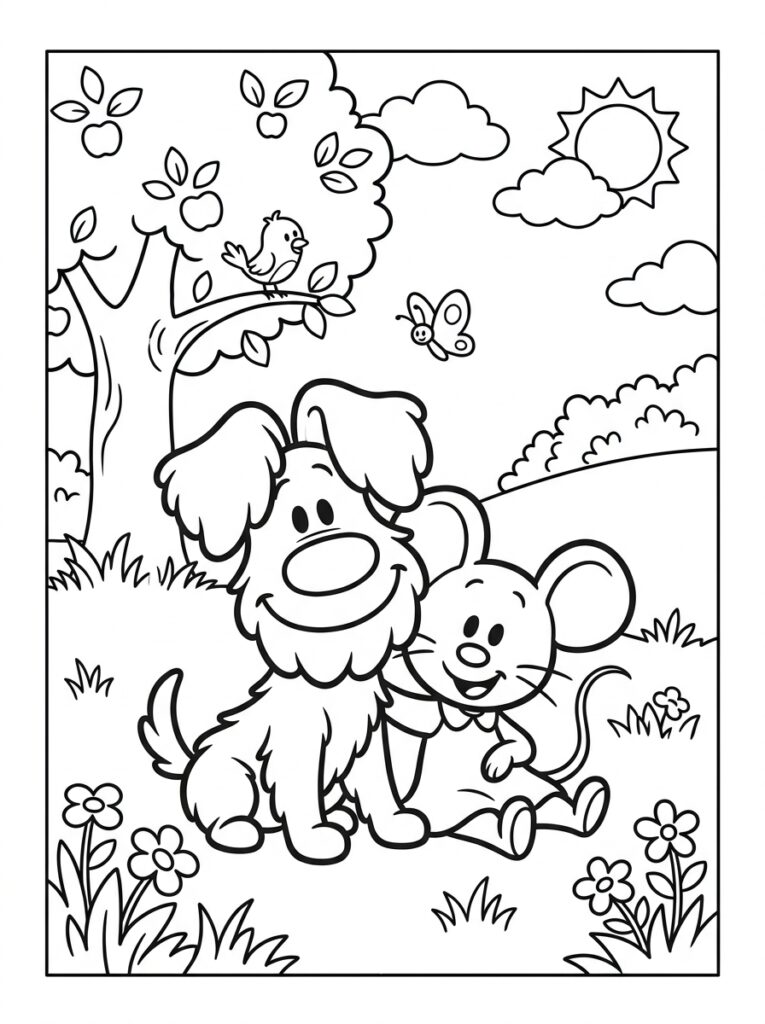 Woezel En Pip Kleurplaten (Gratis PDF Printables) 04 - gratis kleurplaat om te printen