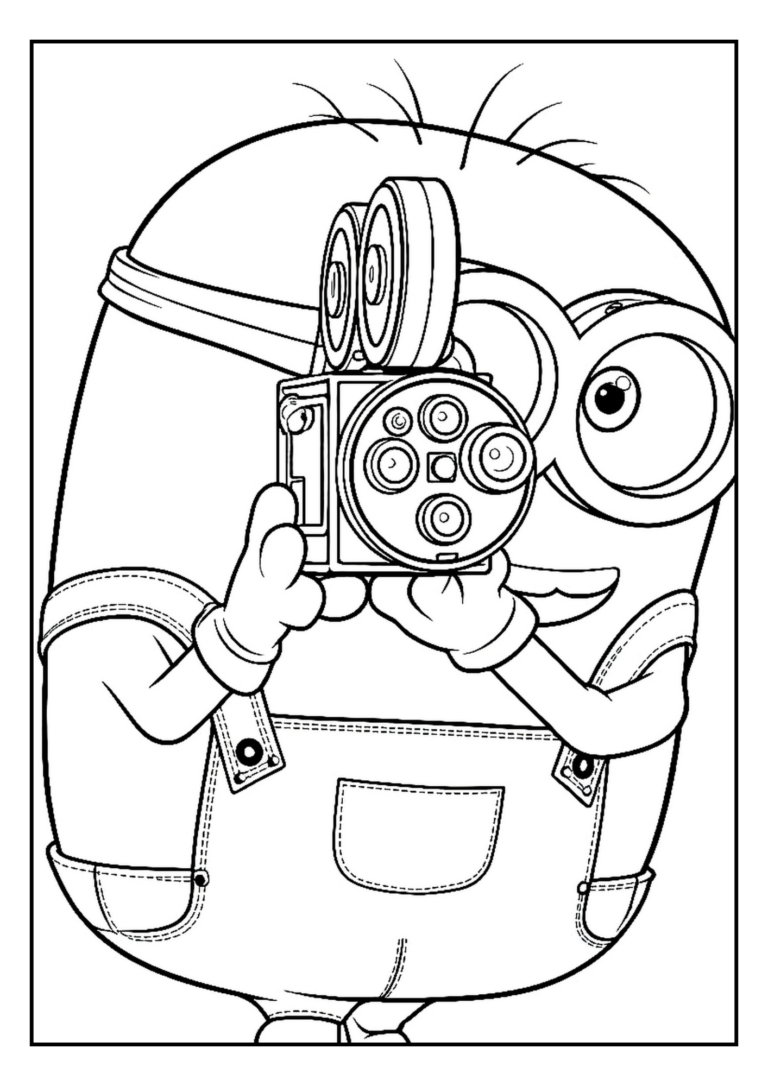 Minions & Monsters kleurplaat 02 - gratis printable om te printen