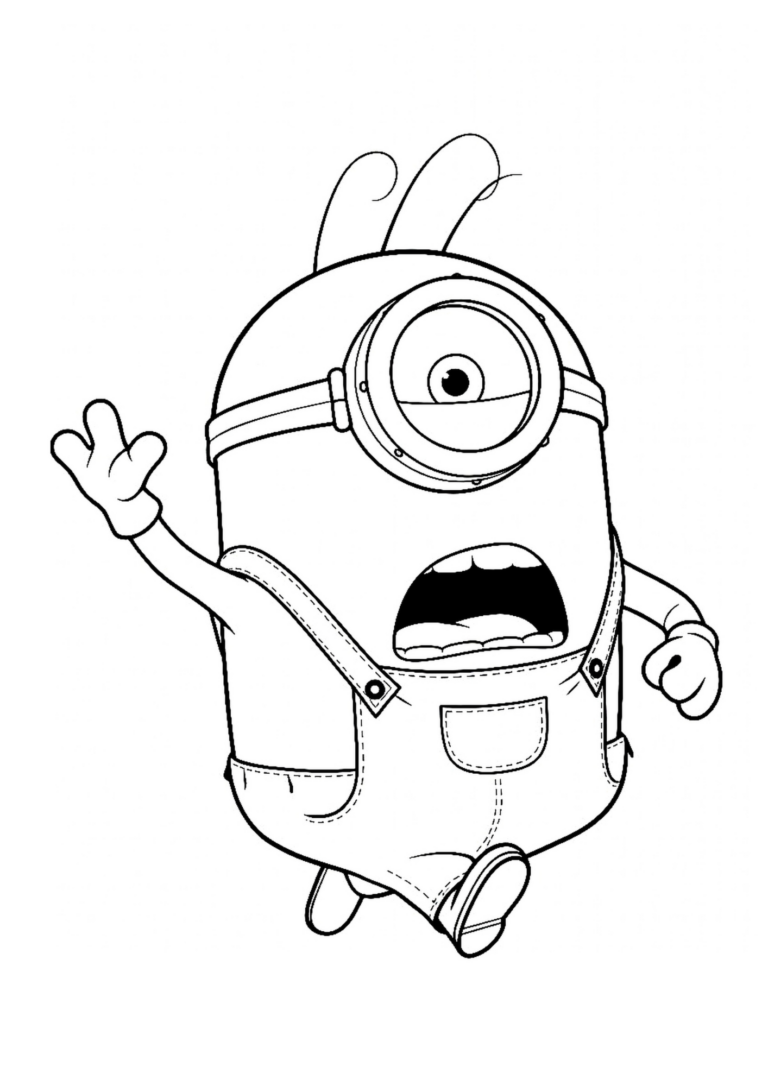 Minions & Monsters kleurplaat 08 - gratis printable om te printen