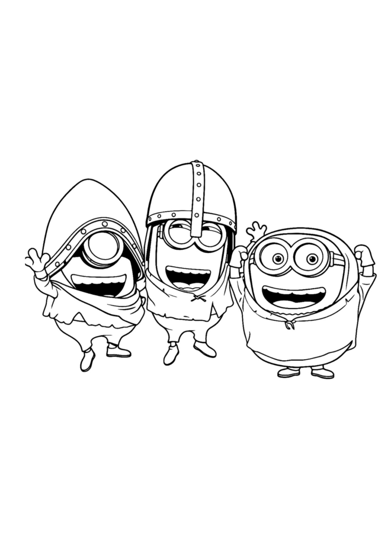 Minions & Monsters kleurplaat 11 - gratis printable om te printen