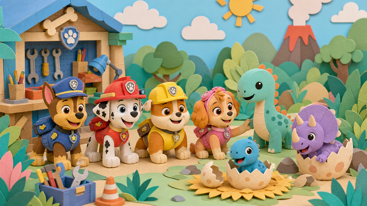 Paw Patrol Dinosaurus Kleurplaten