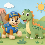 Paw Patrol Dinosaurus Kleurplaten om te printen
