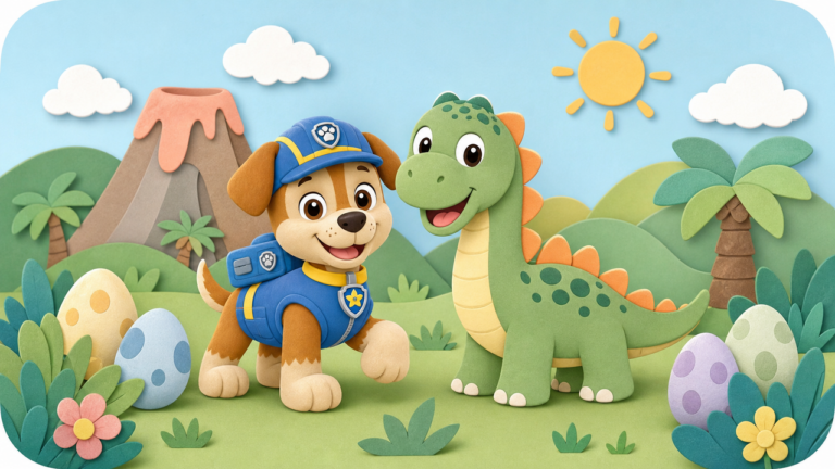 Paw Patrol Dinosaurus Kleurplaten om te printen
