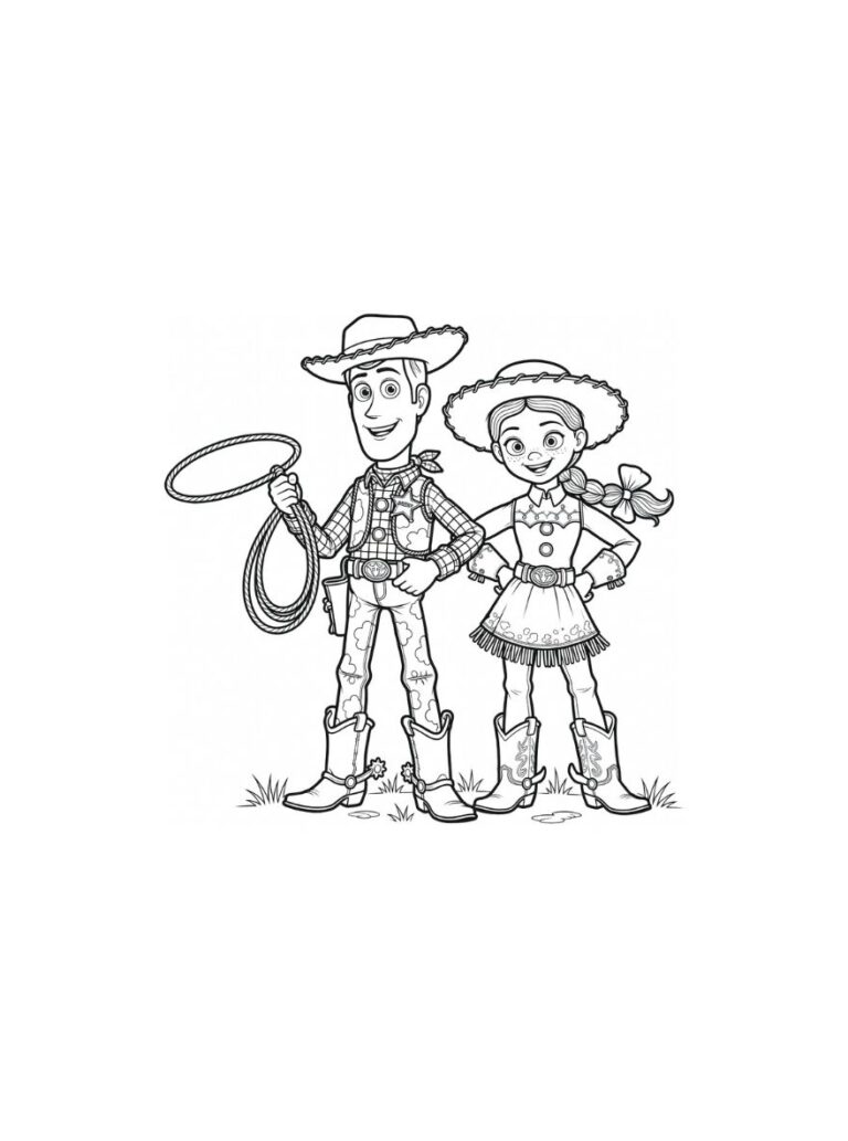 Toy Story 5 kleurplaat 01 - gratis printable om te printen