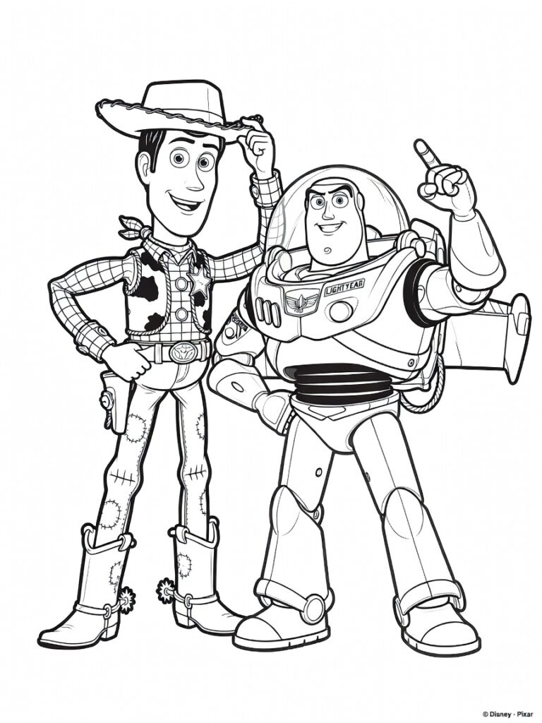 Toy Story 5 kleurplaat 04 - gratis printable om te printen