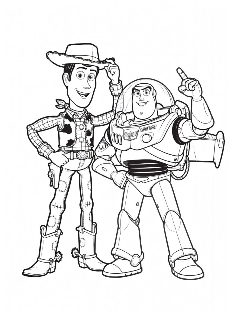 Toy Story 5 kleurplaat 05 - gratis printable om te printen