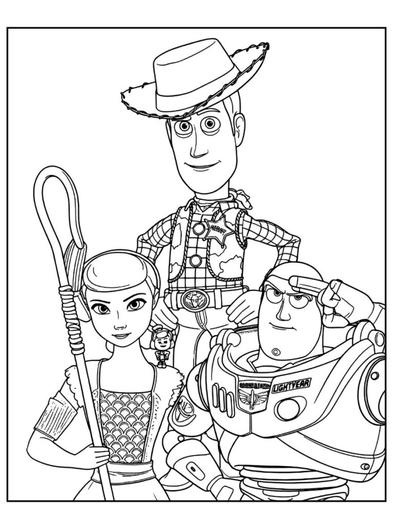 Toy Story 5 kleurplaat 08 - gratis printable om te printen