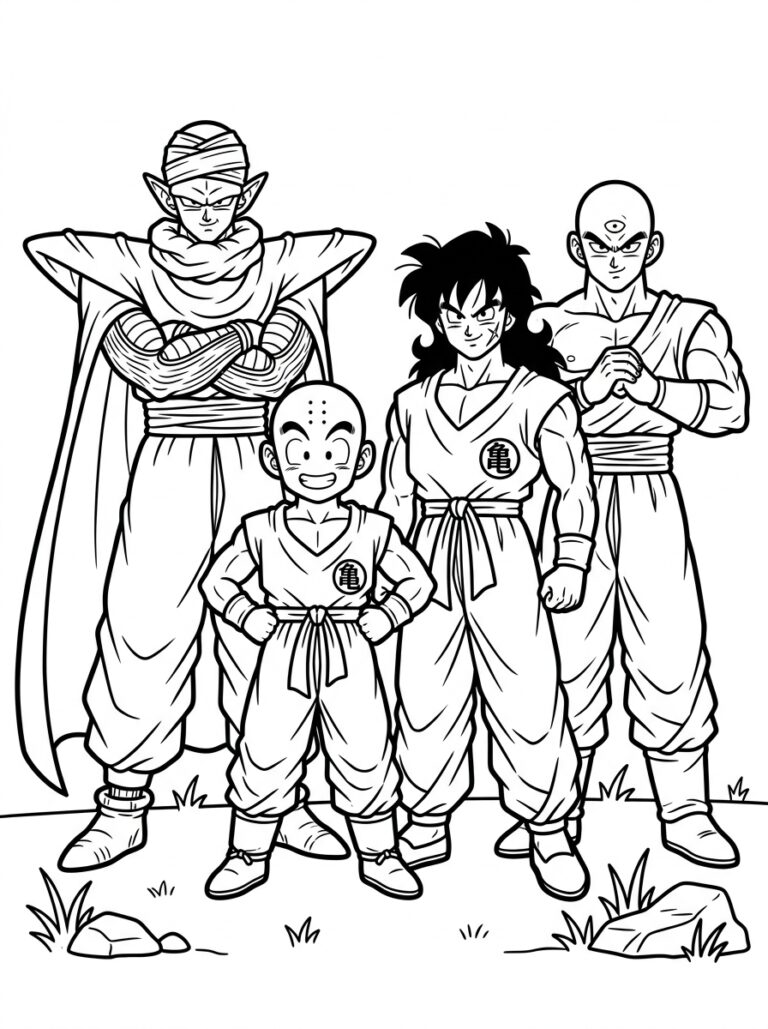 Dragon Ball Z kleurplaat 13 - gratis printable om te printen