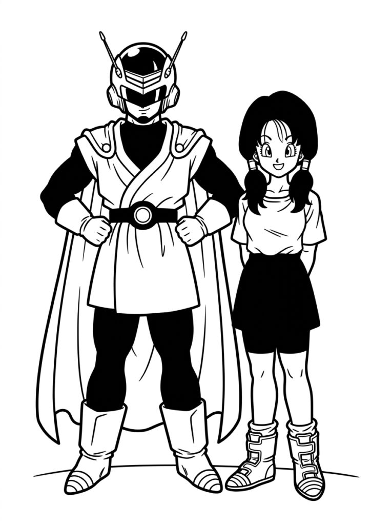 Dragon Ball Z kleurplaat 15 - gratis printable om te printen