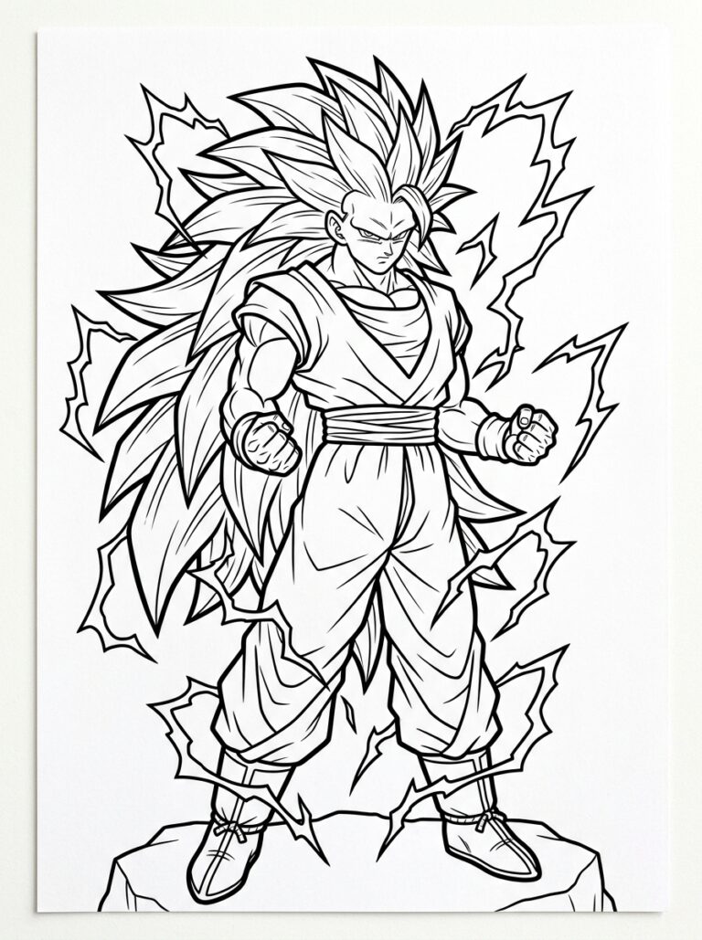 Dragon Ball Z kleurplaat 16 - gratis printable om te printen
