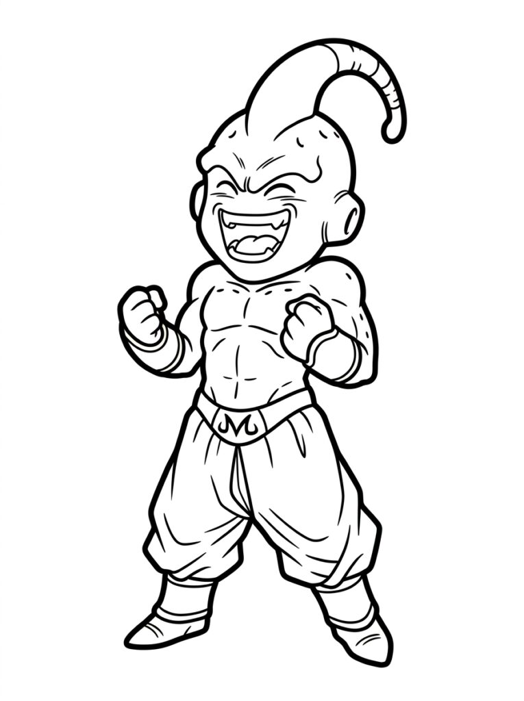 Dragon Ball Z kleurplaat 18 - gratis printable om te printen