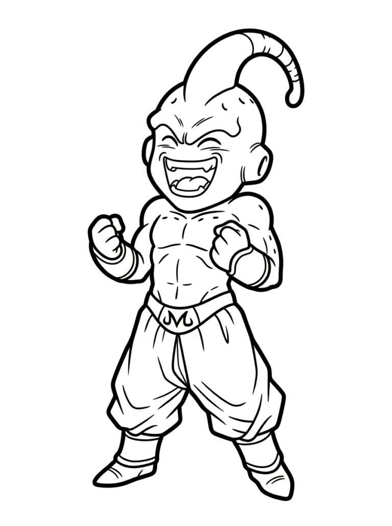 Dragon Ball Z kleurplaat 18 - gratis printable om te printen